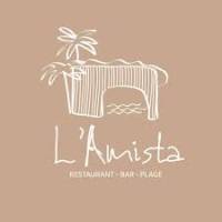Logo L’Amista – partenaire d’EPC, lieu de restauration en bord de mer.